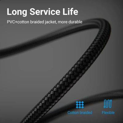 Патч-корд 5м, S/FTP cat 8 RJ-45 COPPER black Vention (IKGBJ)