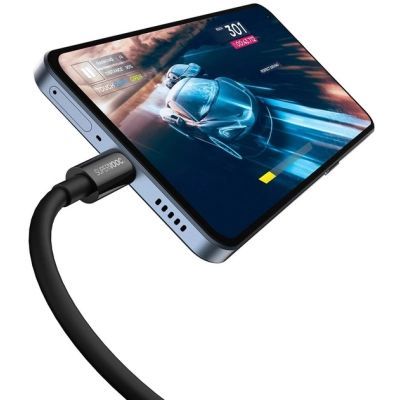Дата кабель USB 2.0 AM to USB-C 1.0m Superior Fast Charging 60W black Baseus (CAYS000901)