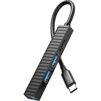 Концентратор XO USB-C 4-in-1 порти XO (HUB014B.black) (HUB014B.black)