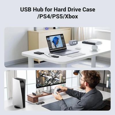 Концентратор Ugreen USB 3.0 to 4xUSB 3.2 Gen1 CM653 black (15548)