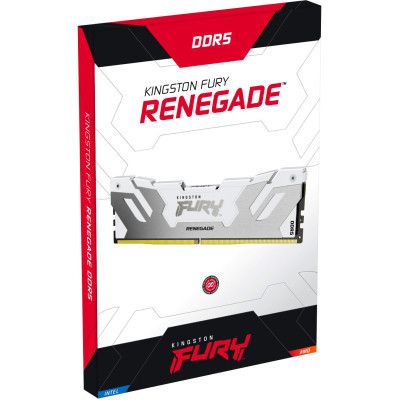 Модуль пам\'яті для комп\'ютера DDR5 64GB (2x32GB) 6400 MHz Renegade White XMP Kingston Fury (ex.HyperX) (KF564C32RWK2-64)
