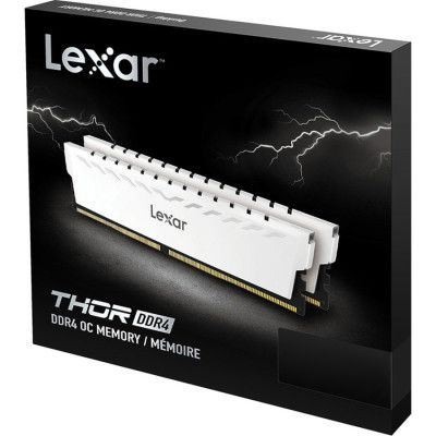 Модуль памяти для компьютера DDr432GB (2x16GB) 3600 MHz Thor White Lexar (LD4BU016G-R3600GDWG)