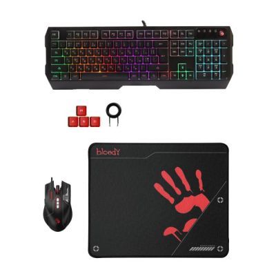 Комплект A4Tech Bloody B1700 USB Black (4711421980401)