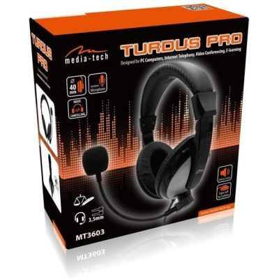 Навушники Media-Tech Turdus Pro Black (MT3603)