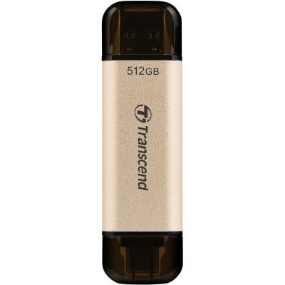 USB флеш накопитель Transcend 512GB JetFlash 930C Gold-Black USB 3.2/Type-C (TS512GJF930C)