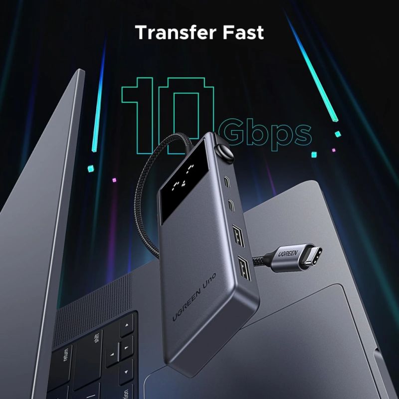 Концентратор Ugreen USB-C to HDMI + 2xUSB 3.2 + 2xUSB-C 3.2 + PD CM888 gray (35998)