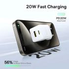 Зарядний пристрій Baseus 1xUSB-C 20W + 1xUSB white + cable USB-C to USB-C 60W 1.0m (P10111608213-01)
