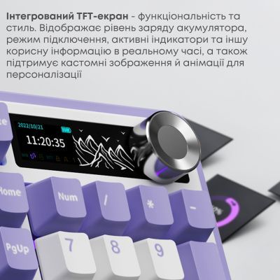 Клавиатура Ajazz AK980 V2 Gift Switch V2 Wireless/Bluetooth/USB UA White/Blue (AK980-V2-G-PWB)