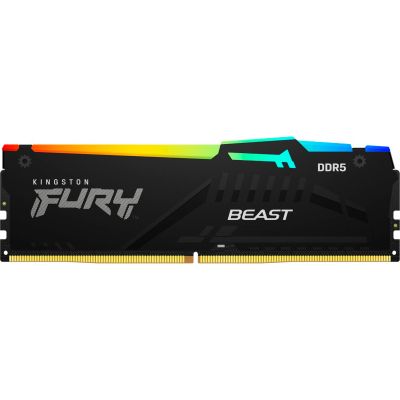 Модуль памяти для компьютера DDR5 32GB 5200 MHz Beast RGB EXPO Black Kingston Fury (ex.HyperX) (KF552C40BB2A-32)