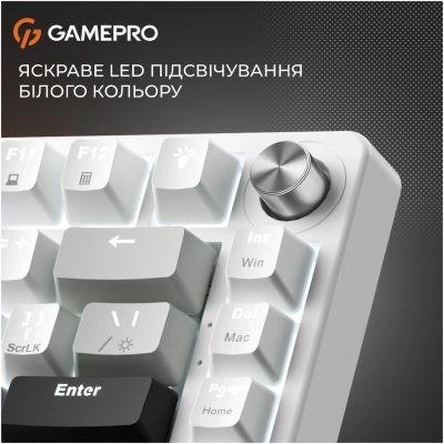 Клавиатура GamePro Genesis Silverlight (MK126) USB UA Grey (MK126)
