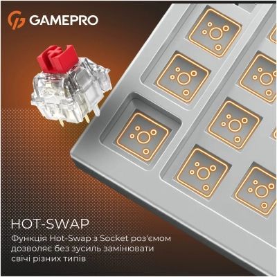 Клавиатура GamePro Genesis Silverlight (MK126) USB UA Grey (MK126)