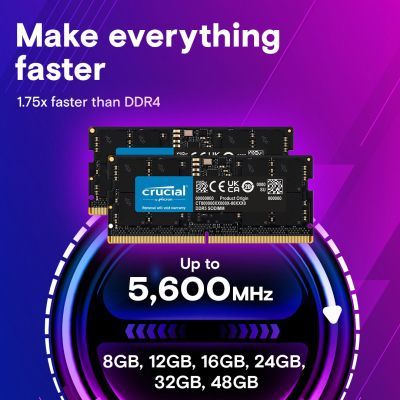 Модуль пам\'яті для ноутбука SoDIMM DDR5 8GB 5600 MHz Micron (CT8G56C46S5T)