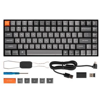Клавіатура Keychron K2 Max K Super Red Hot-Swap QMK Wireless/Bluetooth/USB-А UA Black (K2M-J1-UA)