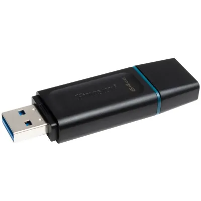 USB флеш накопичувач Kingston 2x64GB DT Exodia Black+Blue USB 3.2 (в Блістері 2шт) (DTX/64GB-2P)