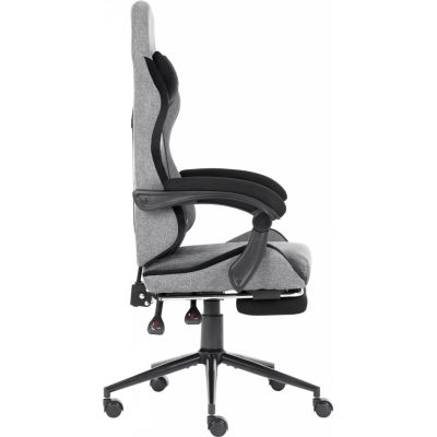Кресло игровое GT Racer X-2324 Gray/Black (X-2324 Fabric Gray/Black Suede)