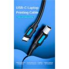 Кабель для принтера USB-C 2.0 to BM 2.0m 2.4А 480Mbps Vention (CQUBH)