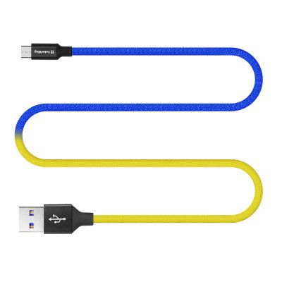 Дата кабель USB 2.0 AM to Micro 5P 1.0m National ColorWay (CW-CBUM052-BLY)