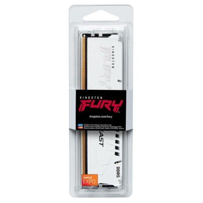 Модуль памяти для компьютера DDR5 16GB 6400 MHz Beast White EXPO Kingston Fury (ex.HyperX) (KF564C32BWE-16)