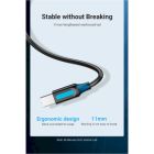 Кабель для принтера USB 2.0 AM/BM 1.5m 480Mbps PVC black Vention (COQBG)