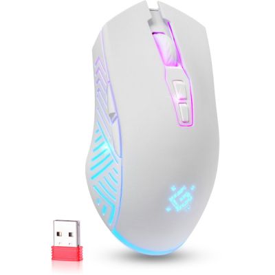 Мишка Defender Pandora GM-502 LED Wireless White (52502)