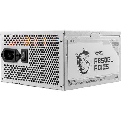 Блок питания MSI 850W (MAG A850GL PCIE5 WHITE)