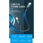 Кабель для принтера USB 2.0 AM/BM 3.0m 480Mbps PVC black Vention (COQBI)