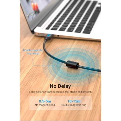 Кабель для принтера USB 2.0 AM/BM 3.0m 480Mbps PVC black Vention (COQBI)