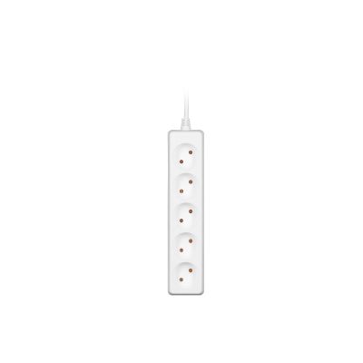 Мережевий подовжувач 2E 5XCEE7/17, 1.5м, white (2E-U0510M1.5)