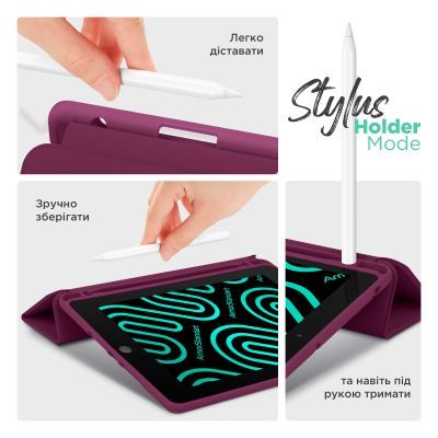 Чохол до планшета Armorstandart Smart Fold Pen Samsung Galaxy Tab S10 FE+ Plum (ARM85559)