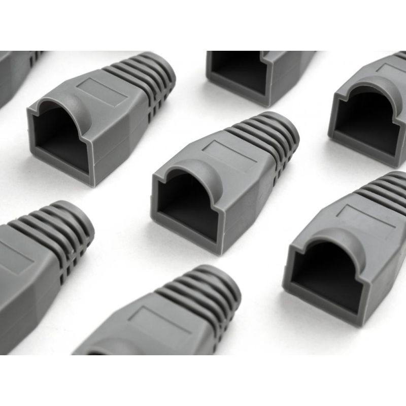 Колпачок коннектора Vinga RJ45 100 pcs grey (VCPSLGR)