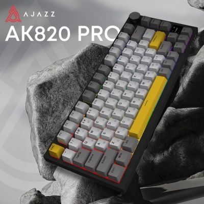 Клавиатура Ajazz AK820 Pro Flying Fish Switch Purple RGB USB/Wireless/Bluetooth UA Purple (AK820PRO-FF-PWB)