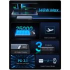Батарея універсальна Ugreen 25000 mAh 145W Fast Charging Space Gray (U_90597A)