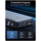 Батарея універсальна Ugreen 25000 mAh 145W Fast Charging Space Gray (U_90597A)