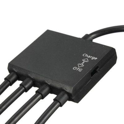 Концентратор Lapara (LA-MicroUSB-OTG-HUB black)