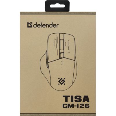 Мишка Defender Tisa GM-126 LED Wireless/Bluetooth White/Blue (52126)