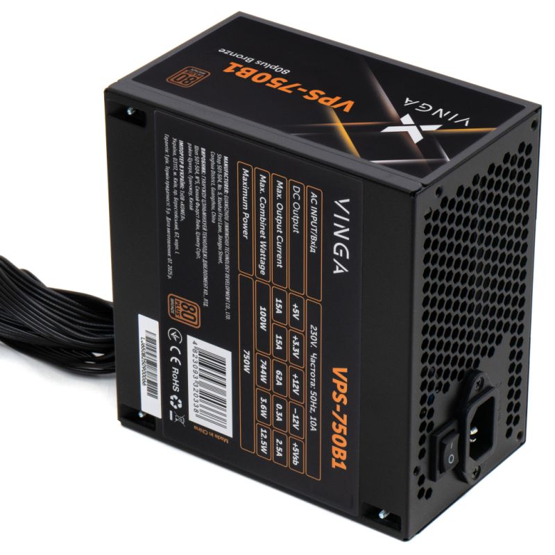 Блок питания Vinga 750W (VPS-750B1)