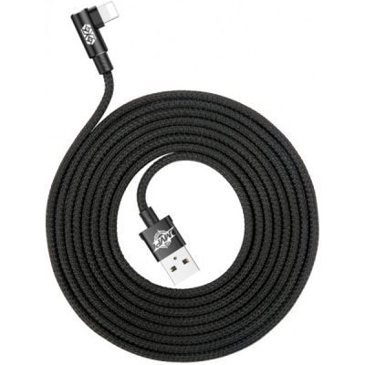 Дата кабель USB 2.0 AM to Lightning 2.0m 1.5A 90° corner black Baseus (CALMVP-A01)