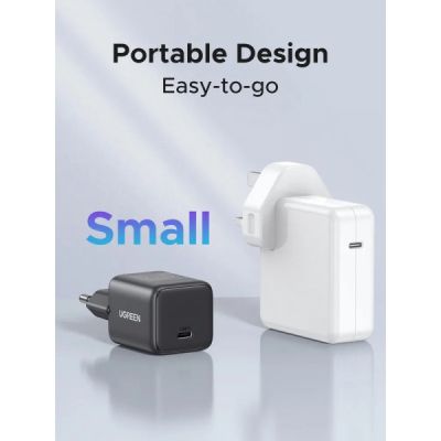 Зарядний пристрій Ugreen USB-C PD20W GaN X512 gray (55528)