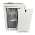 Шкаф настенный GEAR 12U 19" 600x600x600 мм, + полка 19", grey (GWMSN-12U-600-600G)