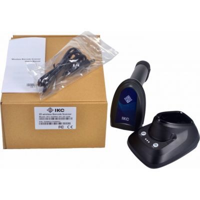 Сканер штрих-кода ІКС 5208RC/2D wireless USB with cradle, Bluetooth black (ІКС-5208RC-BT-2D-USB- CR)