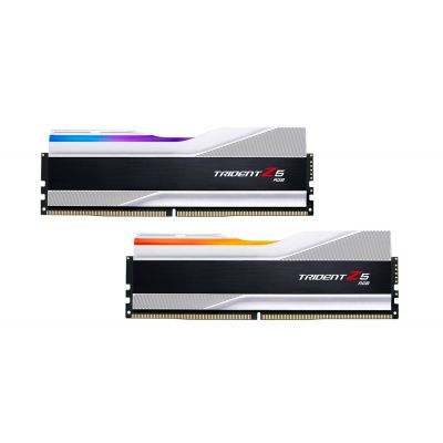 Модуль пам\'яті для комп\'ютера DDR5 32GB (2x16GB) 6000 MHz Trident Z5 RGB Silver G.Skill (F5-6000J3636F16GX2-TZ5RS)