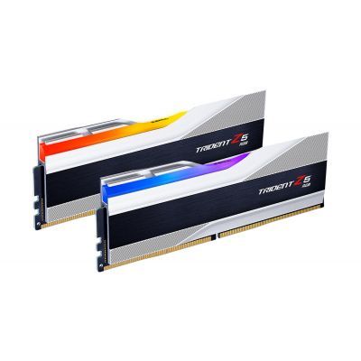 Модуль пам\'яті для комп\'ютера DDR5 32GB (2x16GB) 6000 MHz Trident Z5 RGB Silver G.Skill (F5-6000J3636F16GX2-TZ5RS)
