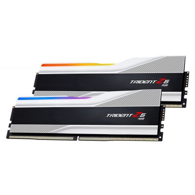Модуль пам\'яті для комп\'ютера DDR5 32GB (2x16GB) 6000 MHz Trident Z5 RGB Silver G.Skill (F5-6000J3636F16GX2-TZ5RS)