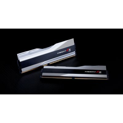 Модуль пам\'яті для комп\'ютера DDR5 32GB (2x16GB) 6000 MHz Trident Z5 RGB Silver G.Skill (F5-6000J3636F16GX2-TZ5RS)