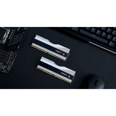 Модуль пам\'яті для комп\'ютера DDR5 32GB (2x16GB) 6000 MHz Trident Z5 RGB Silver G.Skill (F5-6000J3636F16GX2-TZ5RS)