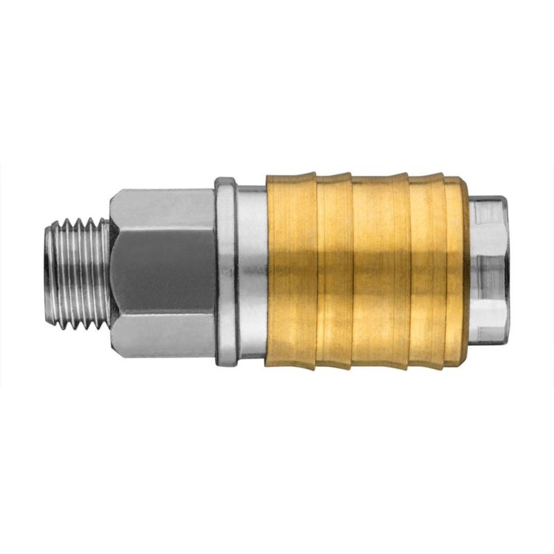 Коннектор для шланга Neo Tools муфта быстросъемная пневматическая, 1/4", 16бар, нержавеющая сталь, латунь (12-635)