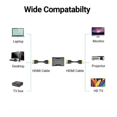 Перехідник HDMI F to HDMI F black Vention (AIRB0)