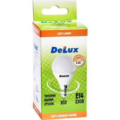 Лампочка Delux BL50P 5 Вт 2700K 220В E14 (90002758)