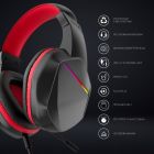 Навушники GamePro (HS311) RGB Black/Red (HS311)