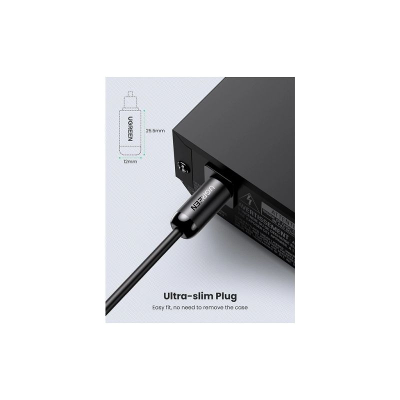 Кабель мультимедийный Optical Toslink 1.0m AV122 black Ugreen (70890)